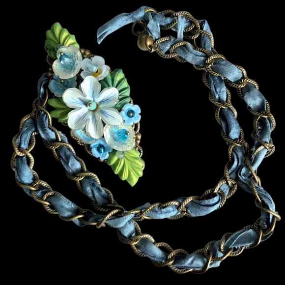 Stunning Mixed Media Necklace, OOAK Artisan Necklace - Picture 3 of 3